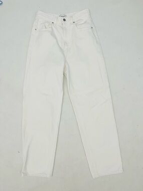 BDG Urban Outfitters Hugh Rose Baggy Womens 28 Denim Jeans Off White